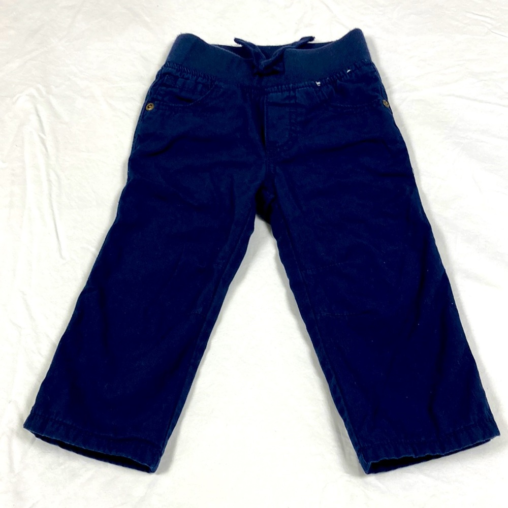 Gymboree boys navy blue elastic waist pants size 18 to 24 months